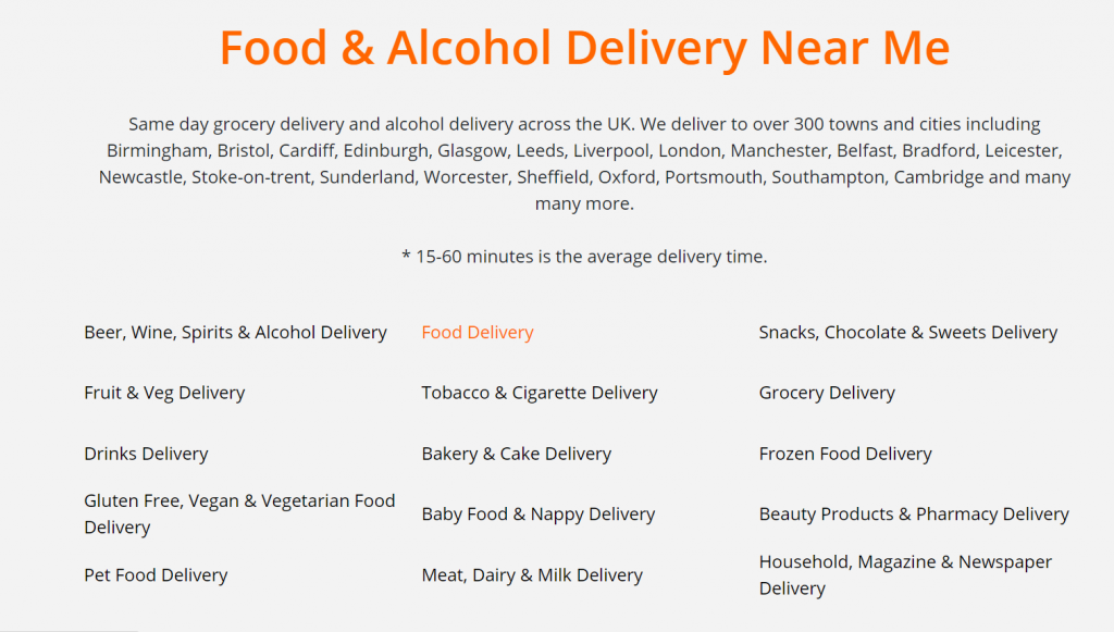 Same day groceries delivery on Beelivery